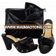 2018 Latest Italian Shoes With Matching Bag black Shoes And Bag Set Top Quality African shoes and bags to match