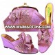 2018 Fashion wedding shoes and bags to match Hot sale italian matching shoes and bags for wedding